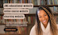 create lms educational website online course website, elearning website