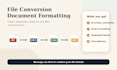 convert and format your files professionally