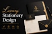 design custom printable business card, stationery set, folder design
