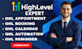 setup ghl appointment, booking, calendar, automation, reminders