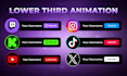 create custom social media lower third animation