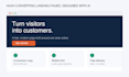 design a high converting saas or startup landing page