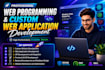 do professional web programming and custom web application development