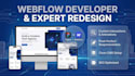 be your expert webflow developer for responsive webflow design and webflow cms