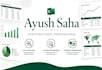 provide data analytics and pivot table solutions