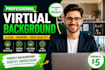 create professional virtual backgrounds for zoom, teams and meetings