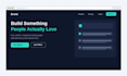 design a modern nextjs landing page