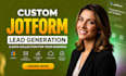 create professional jotform forms for lead generation and data collection