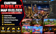 build custom roblox game map, roblox studio building, roblox game developer