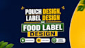 do pouch design, label design and food label design