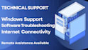 troubleshoot windows software ,internet connectivity issues
