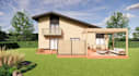 visualize outdoor patio, pergola, deck design, garden layout, exterior rendering