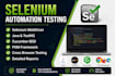 do selenium automation testing using java, testng, pom