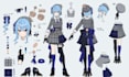 create professional character sheet, model sheet and reference sheet