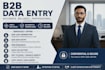 do b2b lead generation, data entry and web research