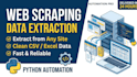 do web scraping, data extraction and python automation