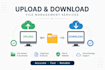 get file upload, download and data processing