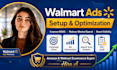 set up and optimize walmart ads campaigns to improve roas