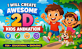create awesome 2d kids animation