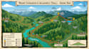 create illustrated hiking map trail map city map tourist map adventure trekking