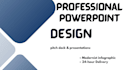 design a professional business presentation or powerpoint pitch deck