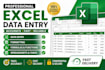 do microsoft excel data entry, formatting, formulas and spreadsheet tasks