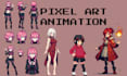 create professional pixel art character design and 2d sprite sheet
