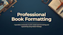 format your manuscript into a print ready PDF for amazon KDP