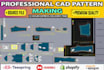 clothes pattern making and grading, marker by lectra modaris
