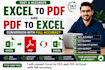convert excel to PDF and PDF to excel with full accuracy