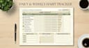 design a modern habit tracker template