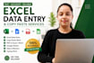 do excel data entry and copy paste tasks