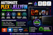 automate plex, jellyfin media server, ubuntu, synology window qnap unraid server