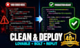 ai code cleanup fix vibe coded mvp production deploy lovable bolt replit secure