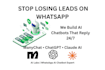 create a whatsapp ai chatbot with manychat, claude, chatgpt