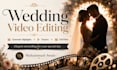 do cinematic wedding video editing