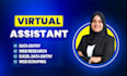 do data entry, web research, web scraping, excel data entry as virtual assistant