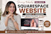build squarespace website design or redesign squarespace website development