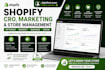 do shopify cro, ecommerce marketing and store management