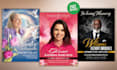 design elegant obituary program, funeral program, funeral flyer very fast