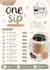 create a menu card for cafe