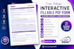 create, redesign interactive fillable pdf form in adobe acrobat, adobe indesign