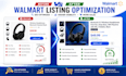 setup walmart store and optimize walmart products listings with advanced SEO
