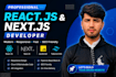 build responsive frontend website using react js and next js