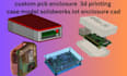 do custom pcb enclosure  3d printing case model solidworks iot enclosure cad