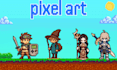 design custom pixel art game assets, tilesets, and environments
