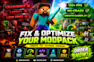 setup quest minecraft server optimize fix crash, lag issue in cobblemon modpack
