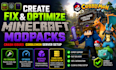 create fix and optimize minecraft modpacks, crash issues, cobblemon server setup