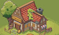 create isometric pixel art game art and pixel backgrounds