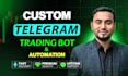 build custom telegram trading bot with api integration